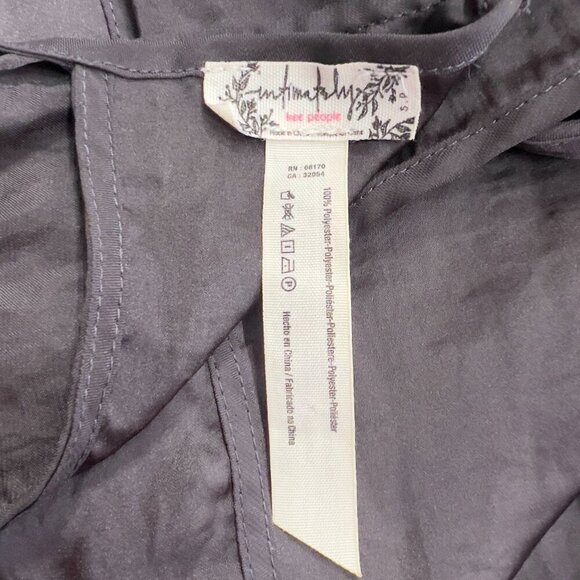 Free People Intimately Women's Racerback Dark Gray Slip Dress Size S/P - Picture 4 of 7